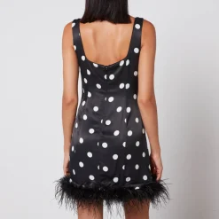 Dresses|Dresses|Barbour International Kitri Edina Polka-Dot Satin Mini Dress - UK 8