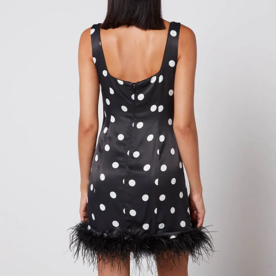 Dresses|Dresses|Barbour International Kitri Edina Polka-Dot Satin Mini Dress - UK 8