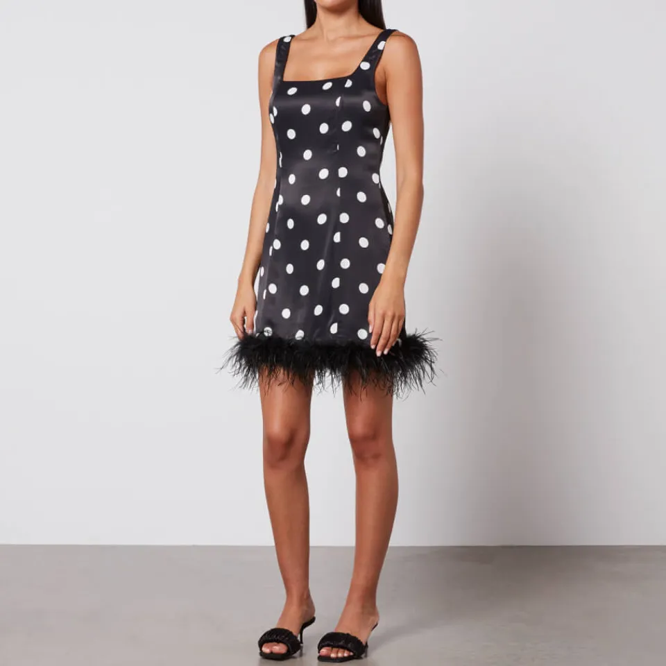Dresses|Dresses|Barbour International Kitri Edina Polka-Dot Satin Mini Dress - UK 8