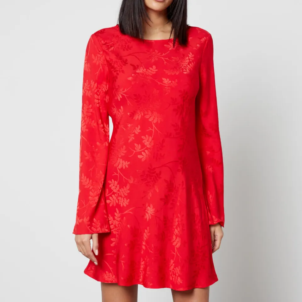 Dresses|Dresses|Cras Kitri Faye Floral-Jacquard Mini Dress - UK 10