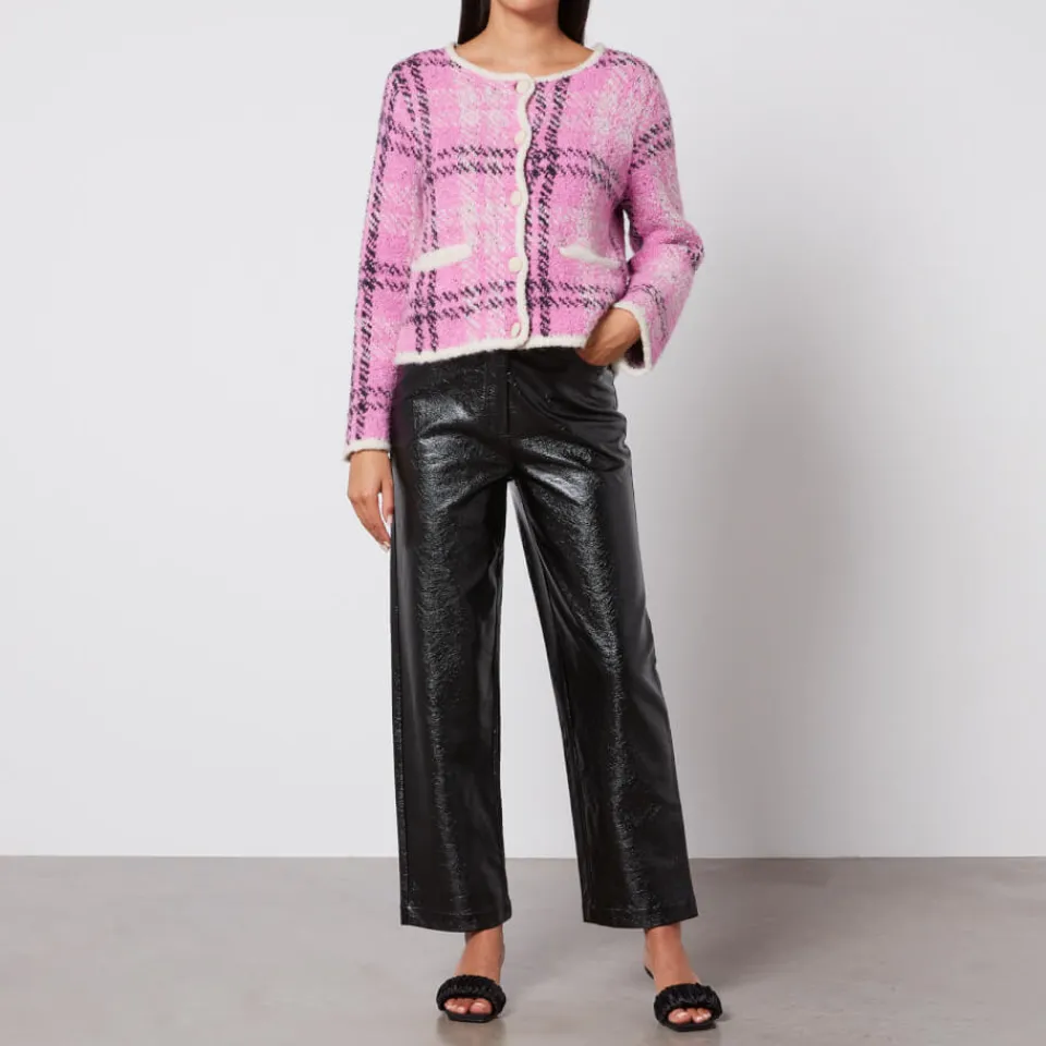 Trousers|Sleeper Kitri Janice Vinyl Straight-Leg Trousers - UK 14