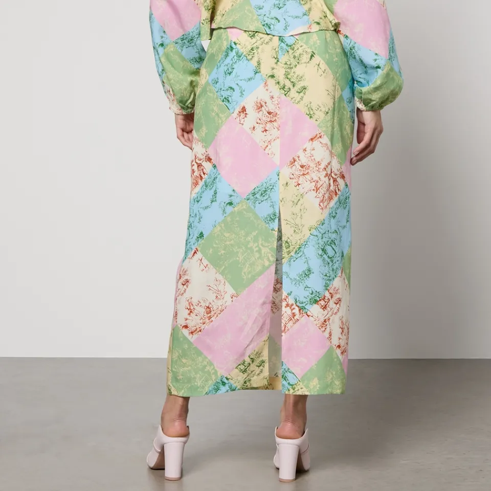 Skirts|Skirts|Axel Arigato Kitri Laurel Toile De Jouy Lyocell-Blend Skirt - UK 10
