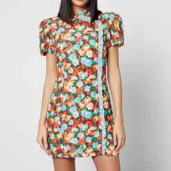 Dresses|Dresses|Kitri Philippa Floral-Print Crepe Mini Dress - UK 6