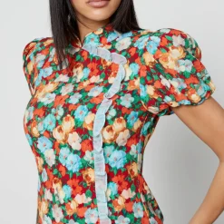 Dresses|Dresses|Kitri Philippa Floral-Print Crepe Mini Dress - UK 6