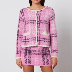 Knitwear|RAINS Kitri Winnie Boucle Knit Cardigan - M