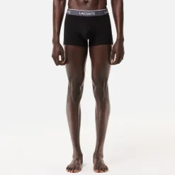 Underwear|Polo Ralph Lauren Lacoste 3 Pack Cotton-Blend Boxer Trunks - S