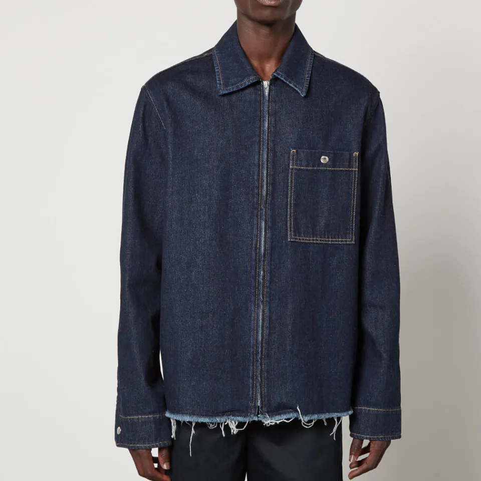 Shirts|Shirts|Dr. Martens Lanvin Zipped Cotton Denim Shirt - IT 50/L
