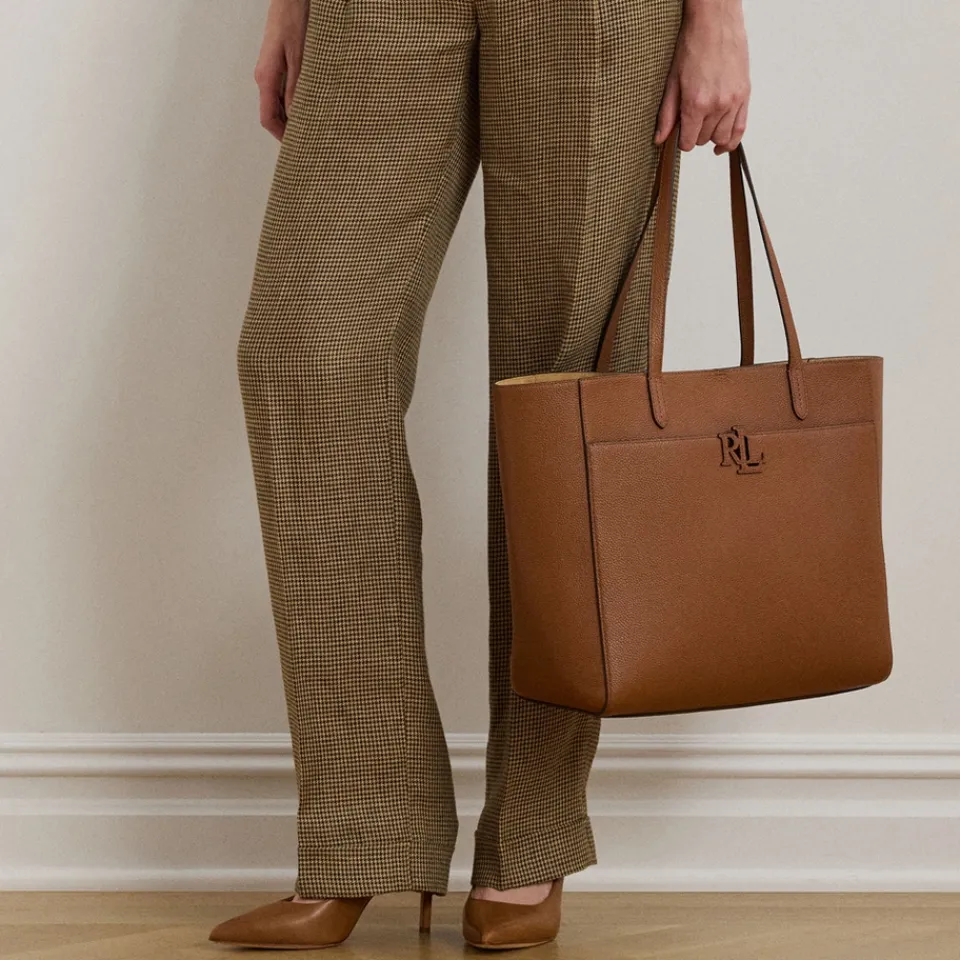 Holiday Bags|Bags|Dr. Martens Lauren Ralph Lauren Camryn Pebble-Grain Leather Tote Bag