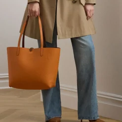 Holiday Bags|Bags|Coach Lauren Ralph Lauren Pebble-Grain Faux Leather Reversible Tote Bag