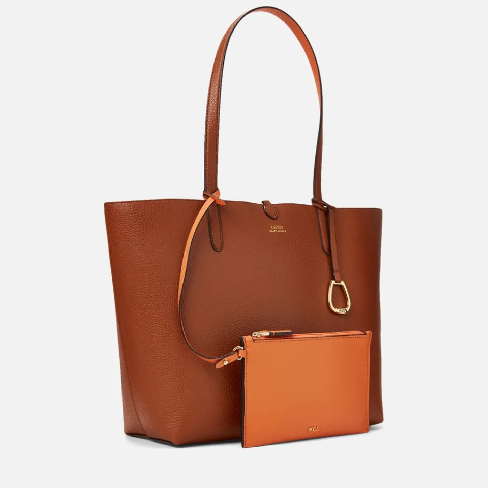 Holiday Bags|Bags|Coach Lauren Ralph Lauren Pebble-Grain Faux Leather Reversible Tote Bag