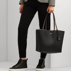 Holiday Bags|Bags|Lauren Ralph Lauren Reversible Leather Tote Bag