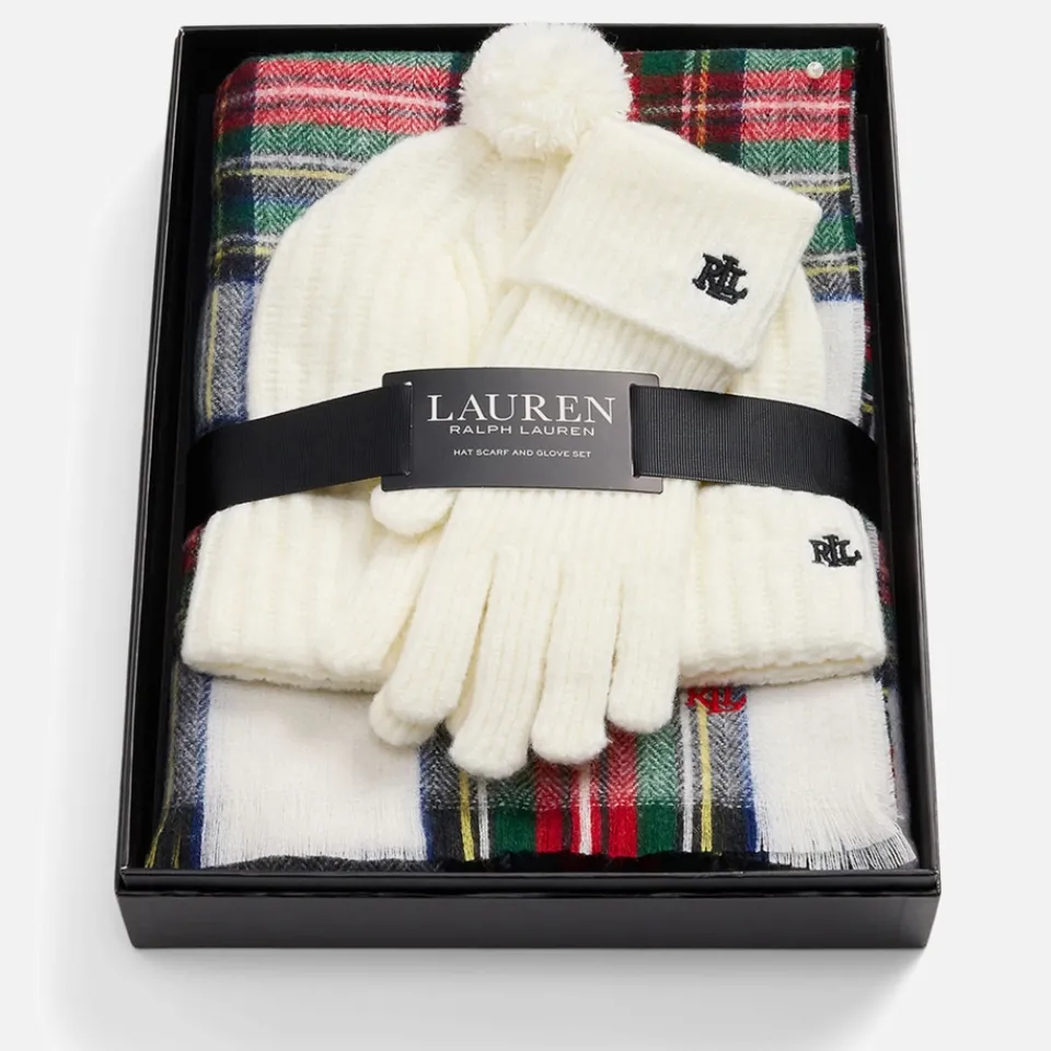 Hats|Dr. Martens Lauren Ralph Lauren Three-Piece Knitted Gift Set