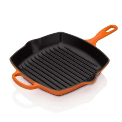 Kitchen|Dr. Martens Le Creuset Signature Cast Iron Square Grillet - 26cm - Teal