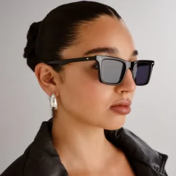 Sunglasses|Sunglasses|Le Specs Broski Acrylic D-Frame Sunglasses