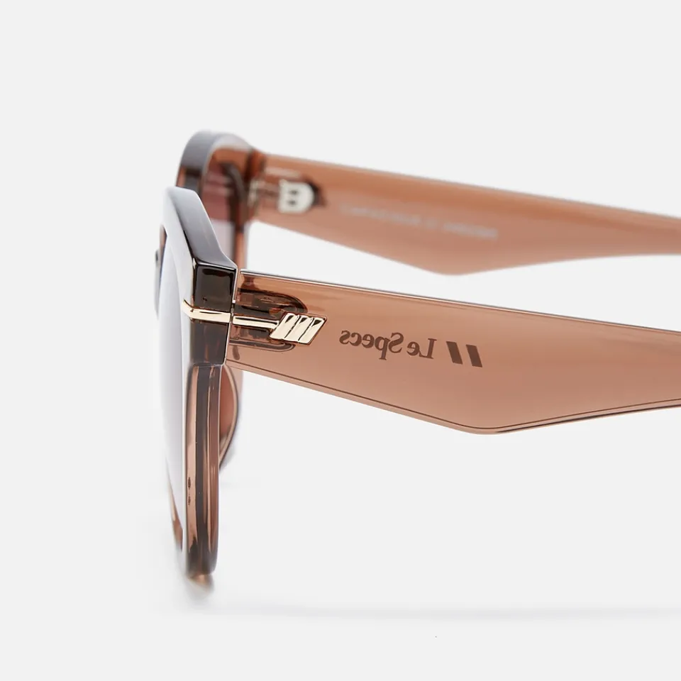 Sunglasses|Sunglasses|Le Specs Capacious Acetate Round-Frame Sunglasses