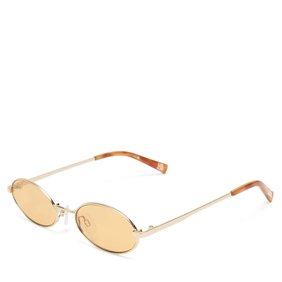 Sunglasses|Sunglasses|Anni Lu Le Specs Love Train Gold-Tone Oval-Frame Sunglasses