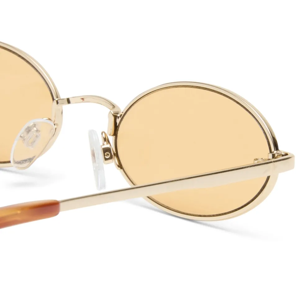Sunglasses|Sunglasses|Anni Lu Le Specs Love Train Gold-Tone Oval-Frame Sunglasses