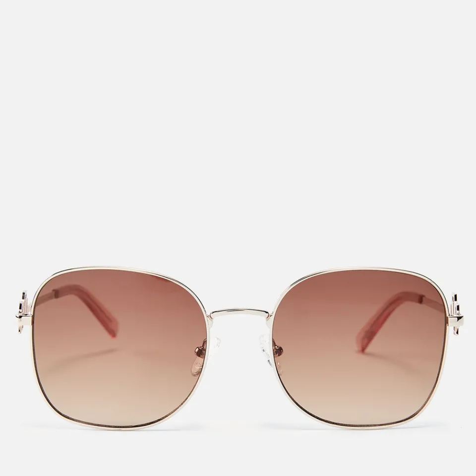Sunglasses|Sunglasses|Dr. Martens Le Specs Metamorphosis Metal Round-Frame Sunglasses