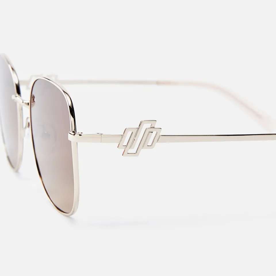 Sunglasses|Sunglasses|Dr. Martens Le Specs Metamorphosis Metal Round-Frame Sunglasses
