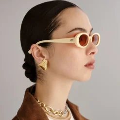 Sunglasses|Sunglasses|Astrid & Miyu Le Specs Outta Love Polycarbonate Oval Sunglasses