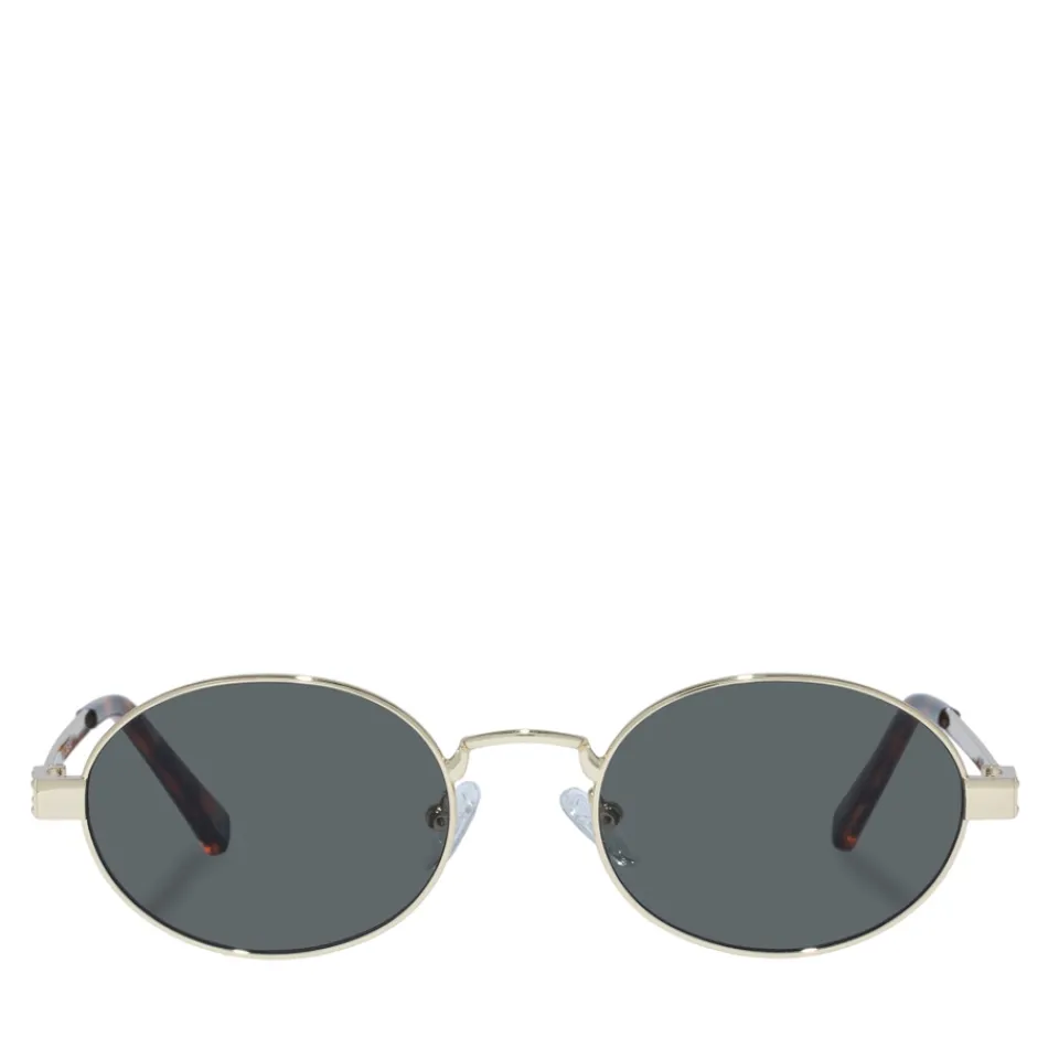 Sunglasses|Sunglasses|Ganni Le Specs Poseidon Deux Gold-Tone Oval-Frame Sunglasses