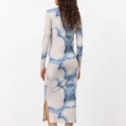 Dresses|Dresses|Ganni Leveté Room Indigo Stretch-Lyocell Dress - L/40