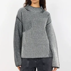 Loungewear|Knitwear|Vagabond Shoemakers Leveté Room Jinna Wool-Blend Jacquard Knit Jumper - XS/ 34