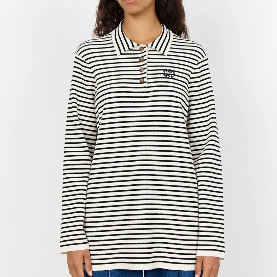T-Shirts And Tops|Leveté Room Kirstyn Striped ECOVERO™ Viscose-Blend Top - S