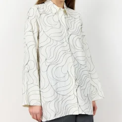 T-Shirts And Tops|Shirts And Blouses|Dr. Martens Leveté Room Kora Printed Crepe Shirt - XS