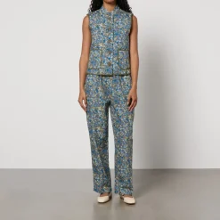 Trousers|Marant Etoile Lollys Laundry Bill Floral-Print Cotton Trousers - XS