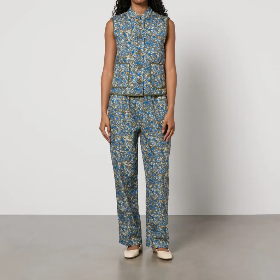 Trousers|Marant Etoile Lollys Laundry Bill Floral-Print Cotton Trousers - XS