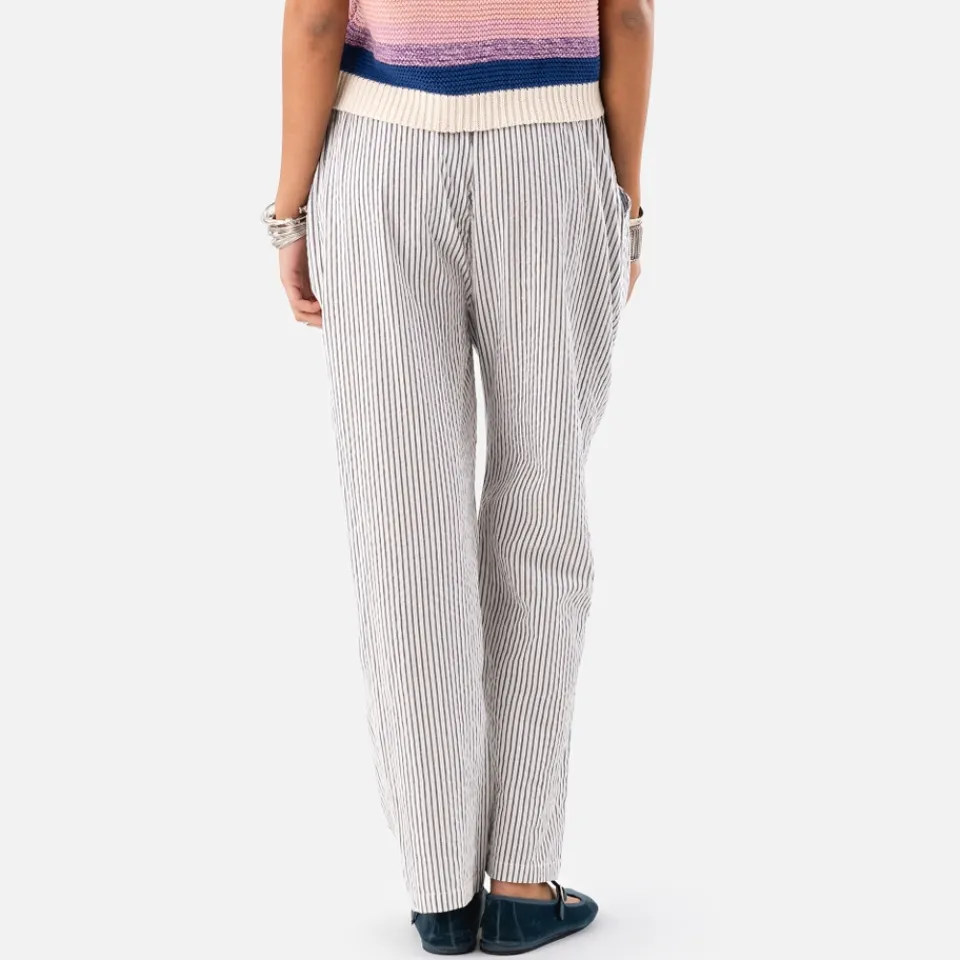 Trousers|PS Paul Smith Lollys Laundry Bill Striped Cotton Trousers - M
