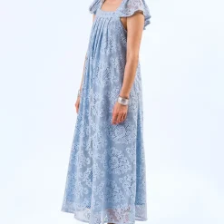 Dresses|Dresses|Dr. Martens Lollys Laundry MilanLL SL Cotton-Blend Lace Midi Dress - XS