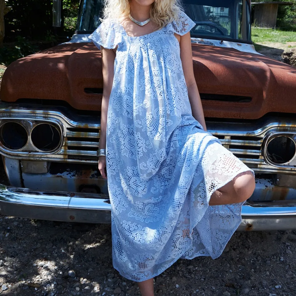 Dresses|Dresses|Dr. Martens Lollys Laundry MilanLL SL Cotton-Blend Lace Midi Dress - XS