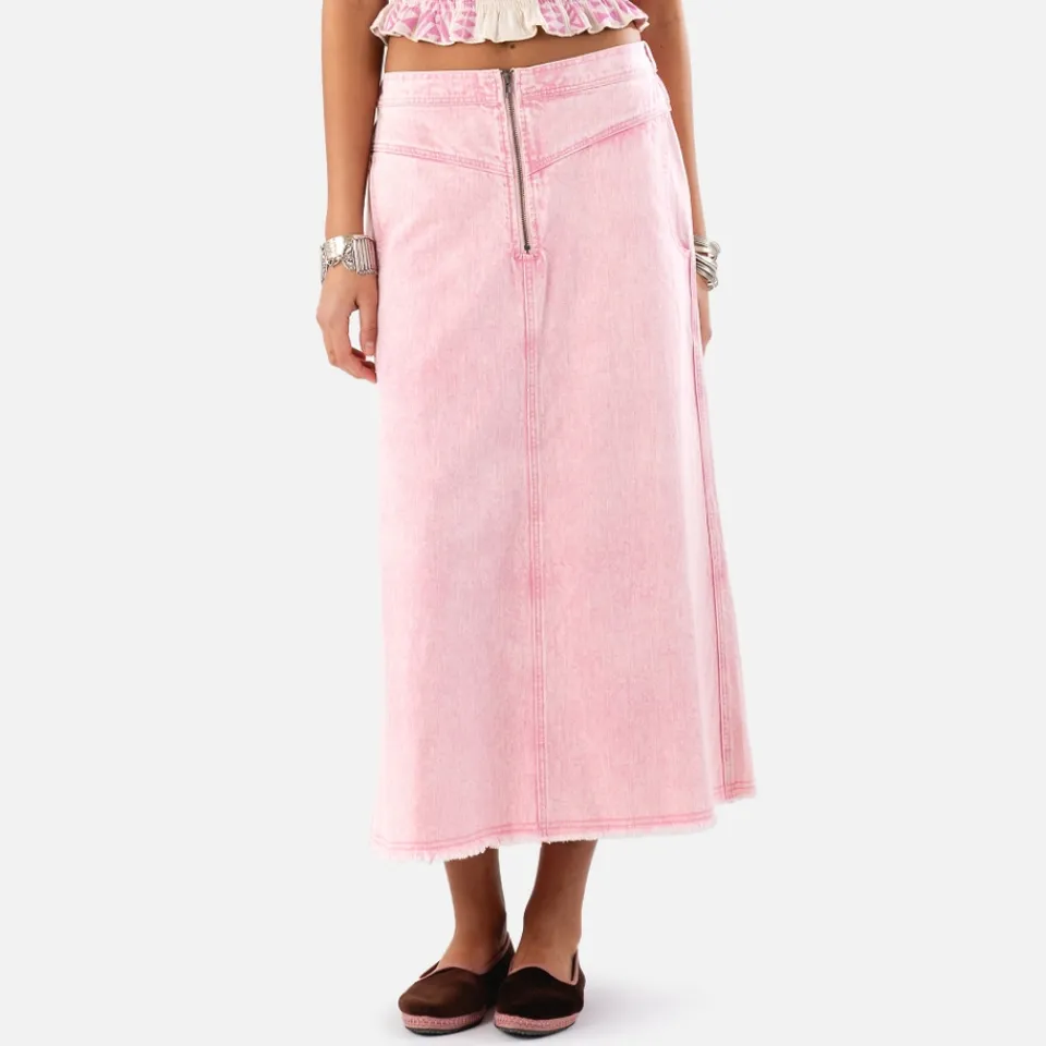 Skirts|Skirts|Lollys Laundry Normandie Denim Midi Skirt - XS
