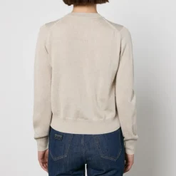Knitwear|Maison Kitsuné Bold Fox Head Patch Wool Cardigan - S