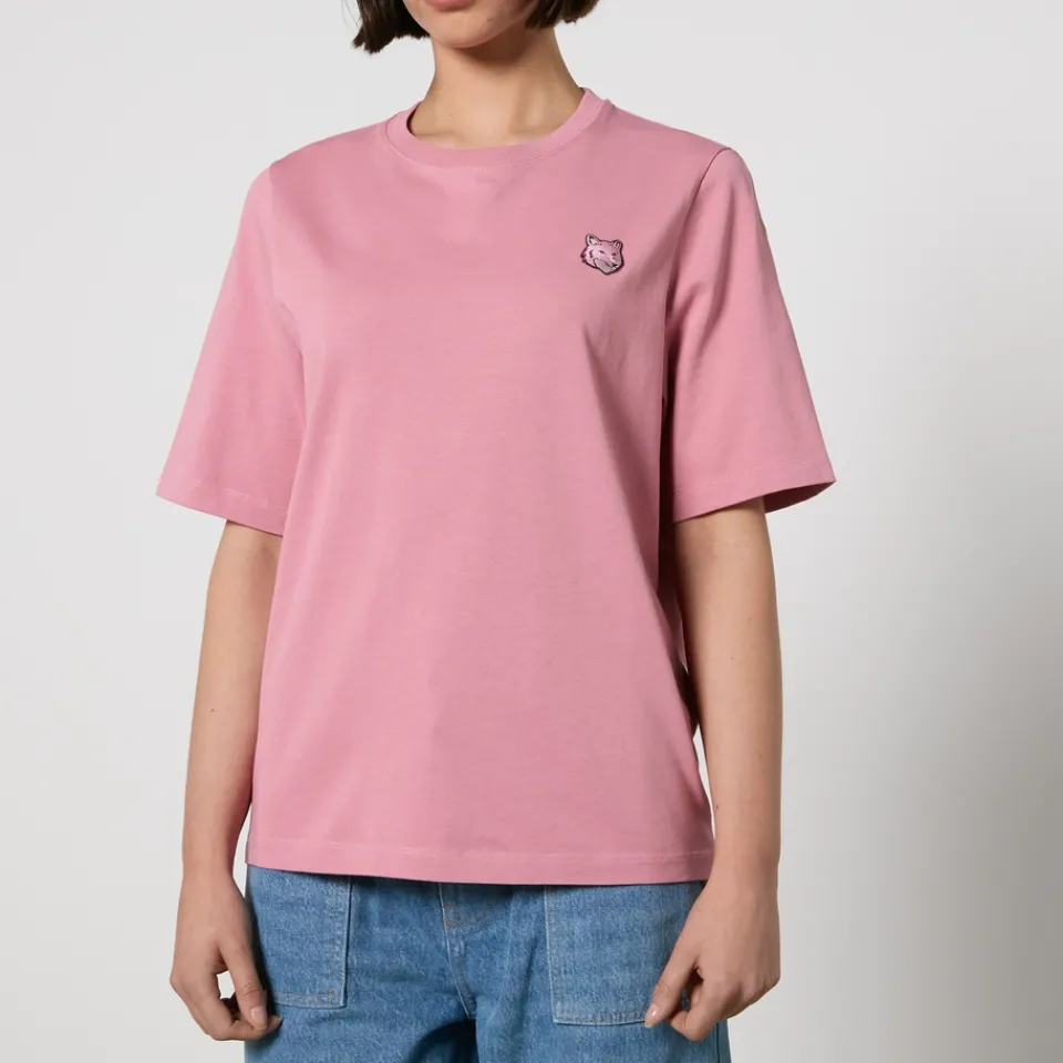 Loungewear|T-Shirts And Tops|Maison Kitsuné Bold Fox Head Patch Comfort Cotton Jersey T-Shirt - L