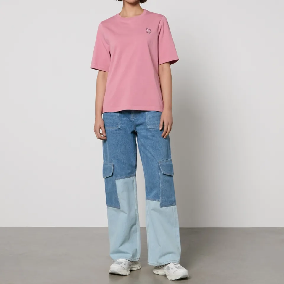 Loungewear|T-Shirts And Tops|Maison Kitsuné Bold Fox Head Patch Comfort Cotton Jersey T-Shirt - L