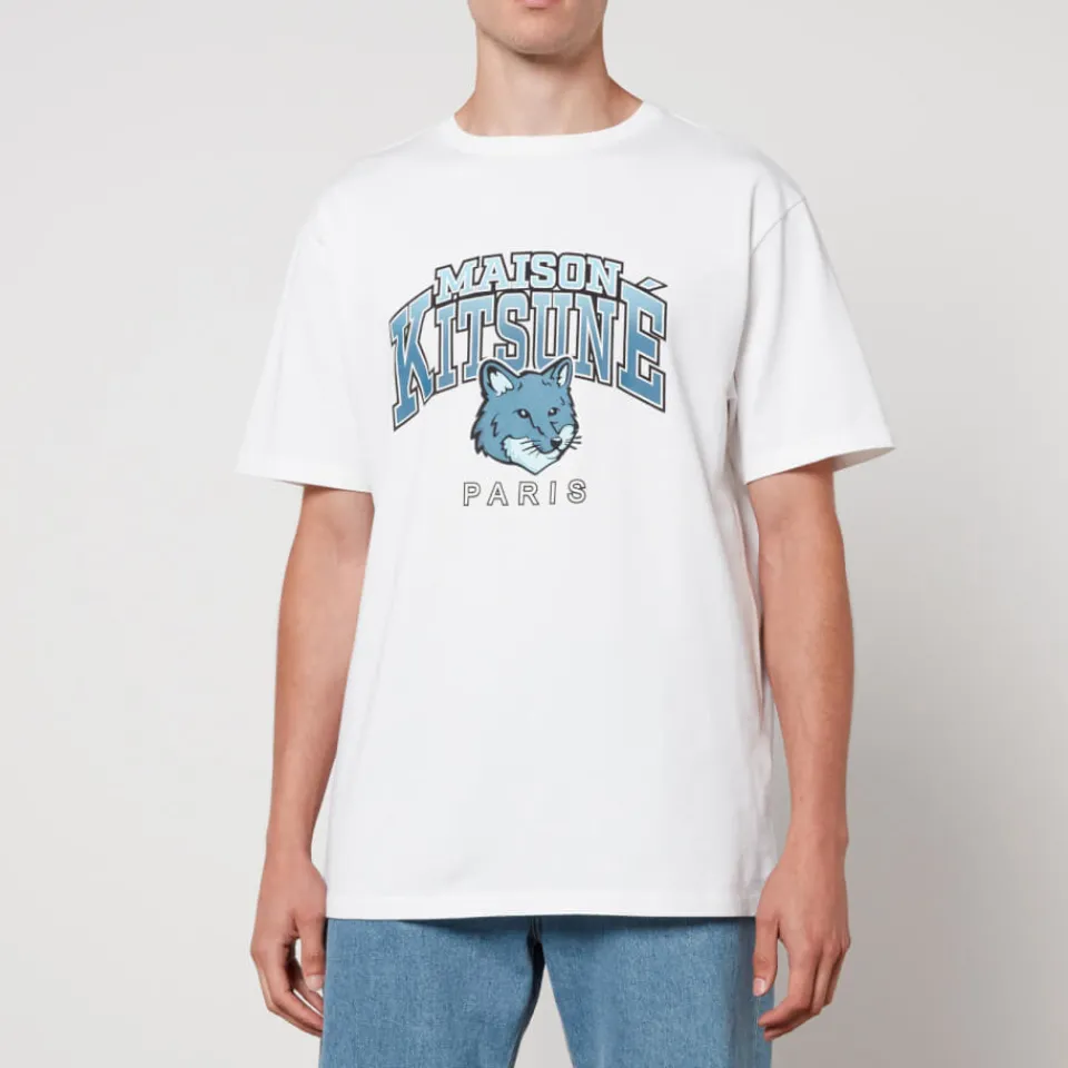 T-Shirts|T-Shirts|Maison Kitsuné Campus Fox Cotton T-Shirt - S