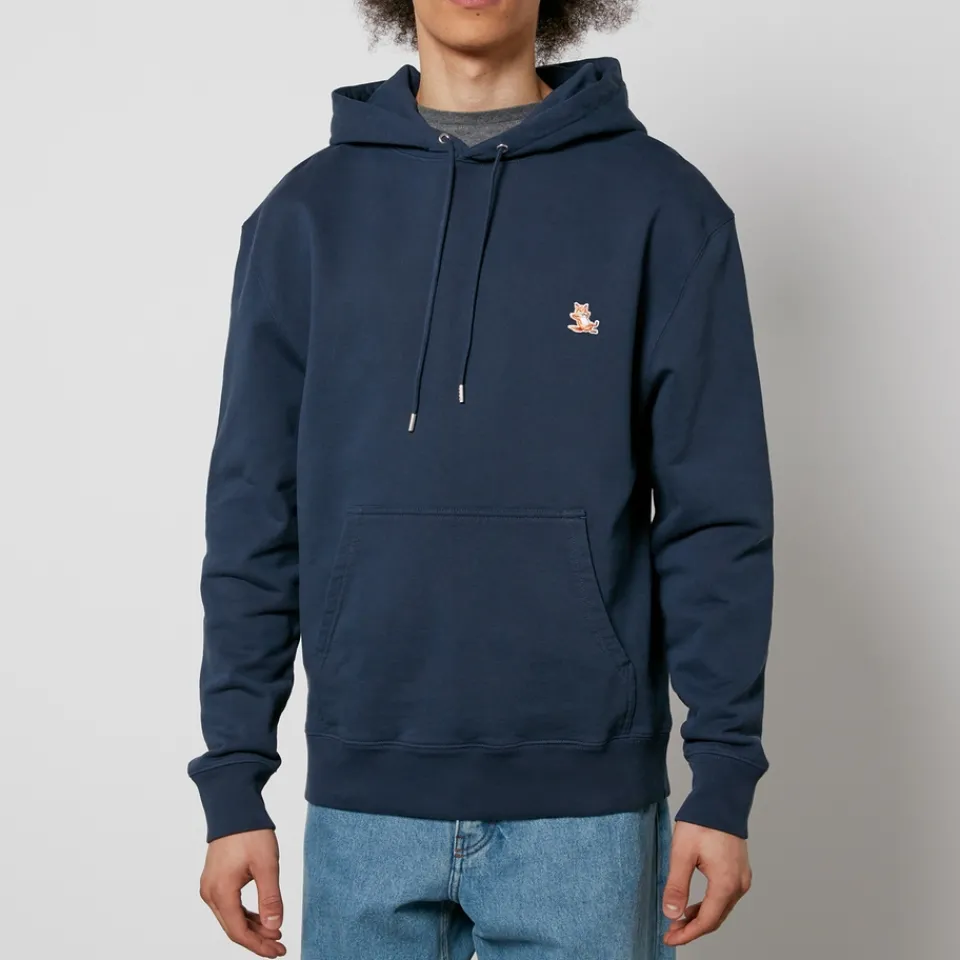 Sweatshirts|Maison Kitsuné Chillax Patch Regular Cotton Hoodie - S