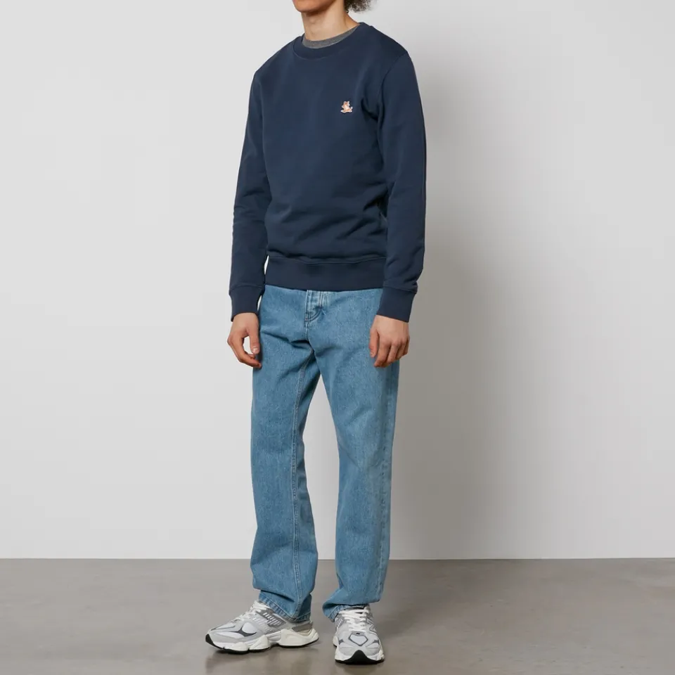 Sweatshirts|Maison Kitsuné Chillax Patch Cotton-Jersey Sweatshirt - S