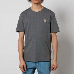 T-Shirts|T-Shirts|Maison Kitsuné Cotton-Jersey Fox Head Patch T-Shirt - L