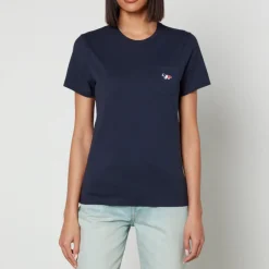 Loungewear|T-Shirts And Tops|Maison Kitsuné Embroidered Cotton T-Shirt - XS