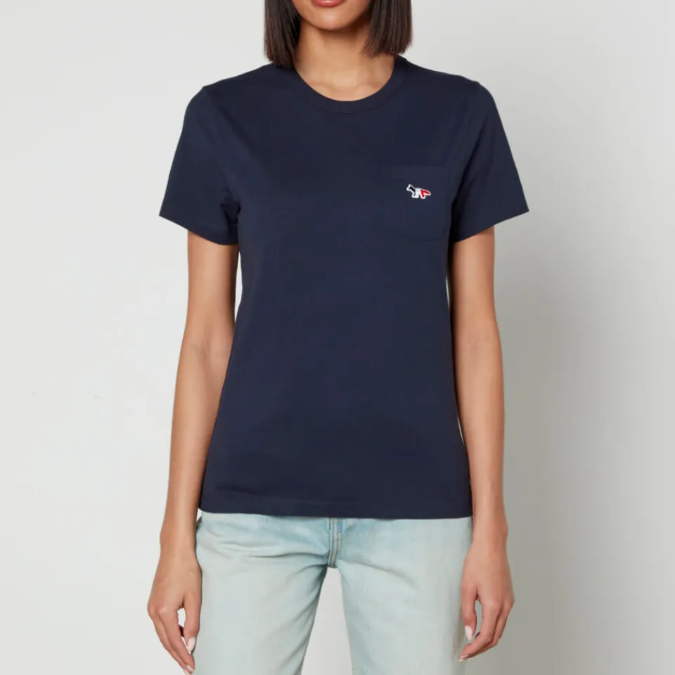 Loungewear|T-Shirts And Tops|Maison Kitsuné Embroidered Cotton T-Shirt - XS
