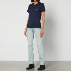 Loungewear|T-Shirts And Tops|Maison Kitsuné Embroidered Cotton T-Shirt - XS