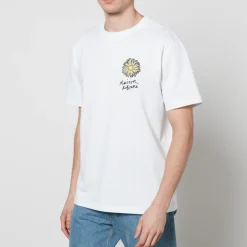 T-Shirts|T-Shirts|Maison Kitsuné Floating Flower Cotton T-Shirt - XL