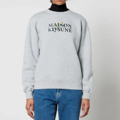 Loungewear|Sweatshirts|Maison Kitsuné Flowers Comfort Cotton-Jersey Sweatshirt - XXS