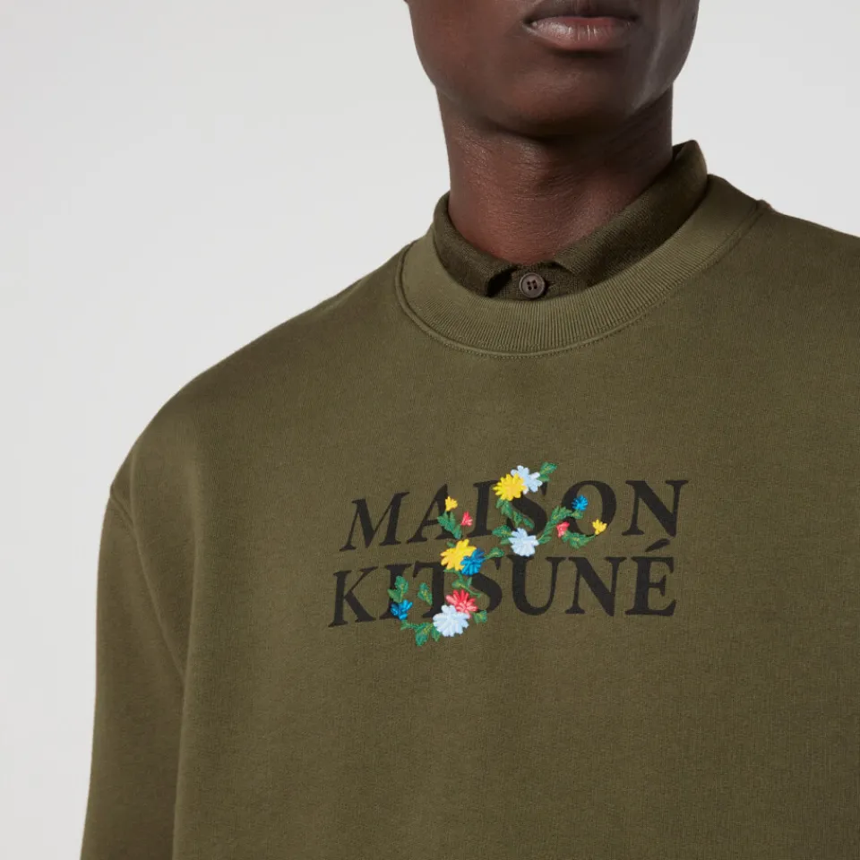 Sweatshirts|Dr. Martens Maison Kitsuné Flowers Cotton-Jersey Sweatshirt - S
