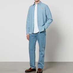 Shirts|Shirts|Maison Kitsuné Fox Head Classic Cotton Shirt - 39/15.5 Inches