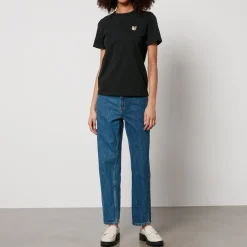 Loungewear|T-Shirts And Tops|Maison Kitsuné Fox Head Cotton-Jersey T-Shirt - XS